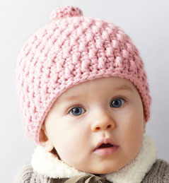Bonnet turban dentelle pour bébé fille